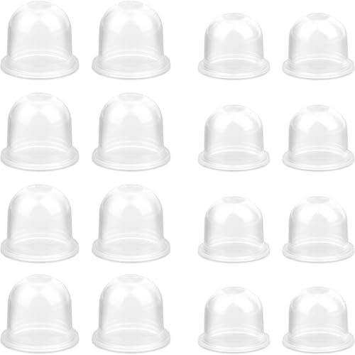 LICQIC 16 Pcs Primer Bulb Carburetor, Universal Petrol Fuel Primer Bulb, Carburetor Oil Cup Cover for Mower, Blower, Strimmer, Cutter, Hedge Trimmer, Chainsaw (19 mm + 22 mm)
