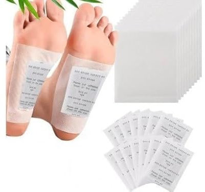 Przydasie Detox Fußpflaster – 100 Stück – Natürliche Entgiftung mit Bambusessig & Turmalin – Einfache Anwendung über Nacht – Unterstützt Stoffwechsel & Wohlbefinden