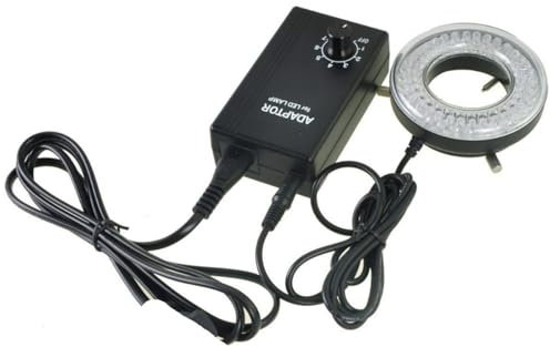 Microscope Observation 64-LED Microscope LED Ring Light with Adapter LED-64-ZK
