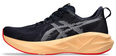 ASICS Men's NOVABLAST 5 Running Shoes, 11.5, Midnight/Orange Glow