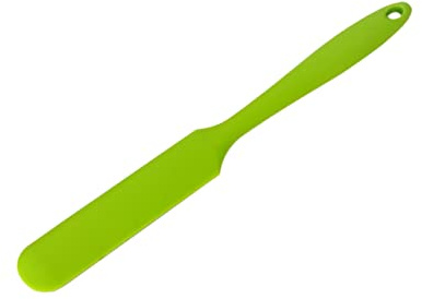 Espátula de Silicona Verde Pieza, Resistente al Calor | Diseño Ergonómico y Ligero, para Hornear y Mezclar Ensaladas, Silicona de Grado Alimenticio