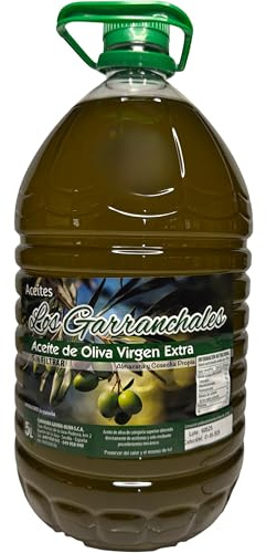 Aceite de Oliva Virgen Extra Sin Filtrar Los Garranchales, Categoría Superior, Almazara y Cosecha Propia, Artesano, Primera Prensada en Frío, (Garrafa 5L)