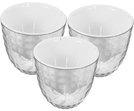 SUPVOX 3 Piezas Macetas Autorriego Transparentes Plantas de Interior de Tiestos Hidropónicos Autoabsorción de Decoración Oficina