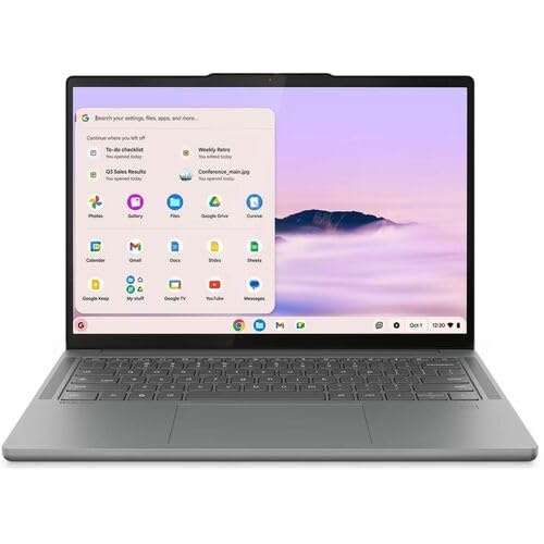 Lenovo Chromebook Plus 83MW0001US 14 Touchscreen Chromebook - WUXGA - MediaTek Kompanio 1200-16 GB - 256 GB Flash Memory - Tastiera inglese (US) - Grigio - MediaTek Kompanio 1200 Chip - 1920 x 1200 -