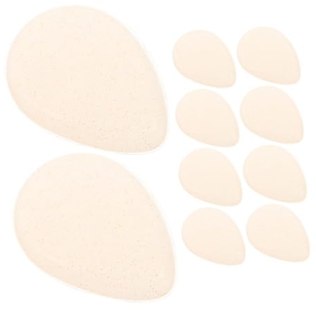 SOLUSTRE 10pcs Silicone Powder Applicators Makeup Blender Sponge for Liquid Concealer Foundation Blending