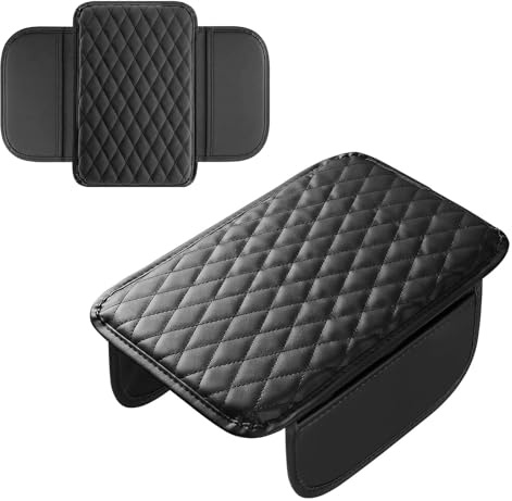 LIUFUMEI Copri Bracciolo Auto per Alfa Romeo Tonale 2022–2025,Cuscino per Bracciolo Auto in Pelle Copertura Bracciolo Accessor