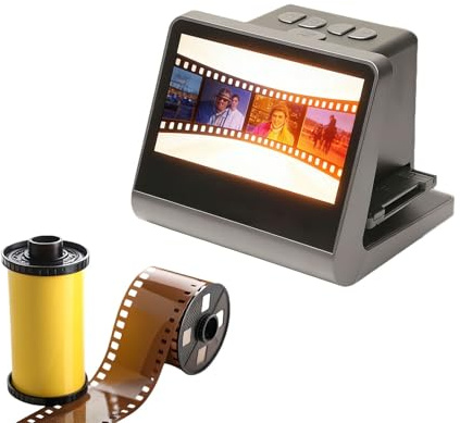 Scanner Film Per Diapositive E Negativi Con Schermo LCD HD 5 Pollici, Sensore CMOS 24MP Interpolazione 48MP Per Film 35mm 135 110 126KPK