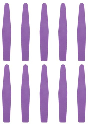Lurrose Double-Sided Nail Files Sponge Buffer 7.01 Inch Waterproof Nail File Emery Board Set 10 Pack for Natural False Shaping Manicure Pedicure Tools