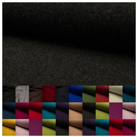 Fabrics-City ROT HOCHWERTIGER Baumwoll Stretch Nicki-SAMT Stoff – WEICH, ELASTISCH UND VIELSEITIG Wollwalk Like Wool
