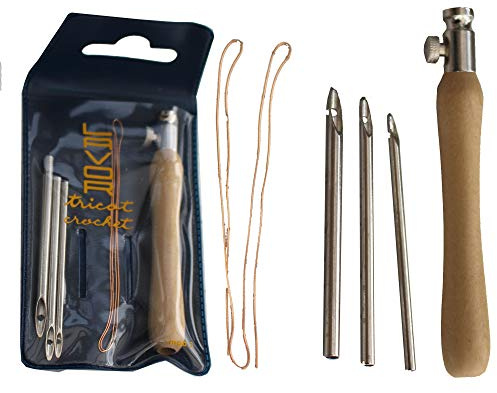 Nurge Lavor Stanzen Stickerei Nadel Set mit 3 verschiedenen Größen Nadeln und Nadelbaden