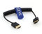 Eonvic Cavo a spirale HDMI 2.0 4K HDMI a HDMI ad alta velocità sottile HDMI maschio a maschio, cavo a spirale per monitor Atomos Ninja V, Sony a7siii, Portkeys BM5