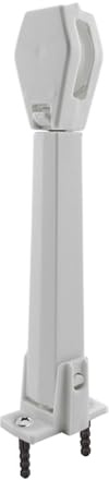 Amazing Drapery Hardware Spring Loaded Cord Tensioner for Cord Loops - Off White, Wall or Floor Mount - 1 Pack with Screws