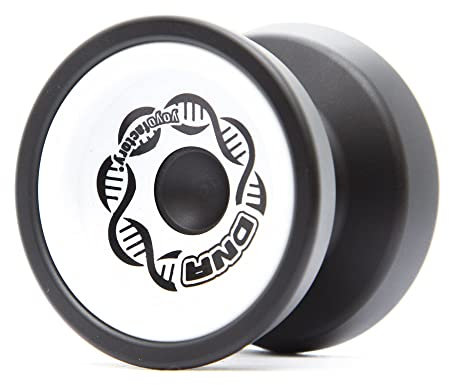 YoYo Factory DNA Jo jo – Metall Profi JoJo mit Leerlauf und Kugellager – Yoyo für DNA-Tricks – Spielzeug für Kinder & Erwachsene - Schwarz