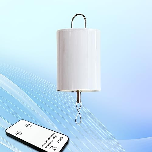 Eiryhope Disco Ball Motor with Remote Control,Rotating Battery Operated Hanging Display Motor for Wind Turbine,Wind Chimes Spiral Wind Chime for Garden Yard Patio Decoration Accessory