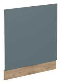 Vicco Panel Frontal R-Line, Gris Azulado/Roble Dorado, 60 cm sin encimera