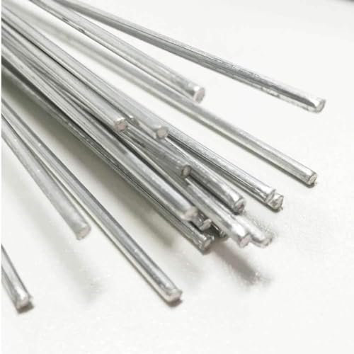 Solution Welding Flux Cored Rods,Flux Core Aluminum Welding Rods Low Temp Aluminum Brazing Rods,Welding Cored Wire Universal Welding Sticks Aluminum Projects (Color : 50PCS, Size : 500mmx2.0mm)
