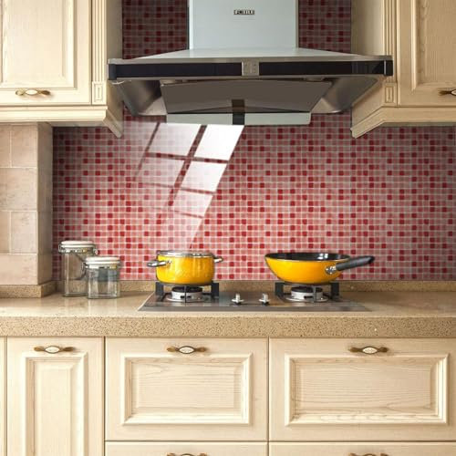 20cm (Color : Rosso, Size : 15x15cm)