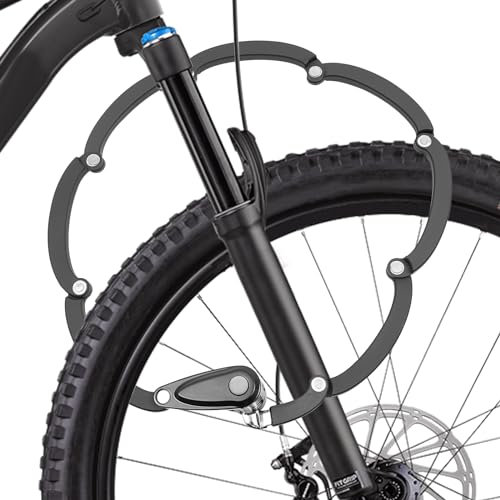 Antivol pliable pour vélo, 85 cm de long, avec cadre de serrure et serrure à combinaison, chaîne en acier allié en alliage de zinc, haute sécurité antivol
