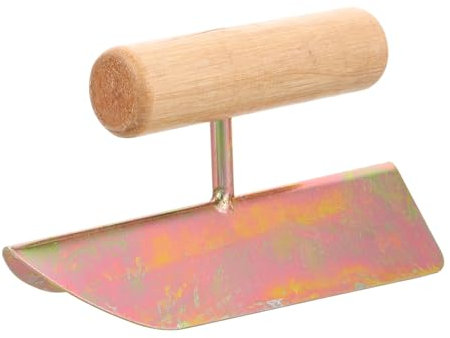 jojofuny Holzgriff Eckkelle Mauerkelle Glättkelle Spachtel Randkelle Langlebig für Mauerwerk Zement Fugen Abzieher Handwerkzeuge zur Wandbeschichtung