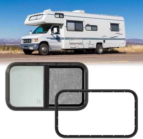 GEARMONSTER Husvagn sidofönster, husbil skjutfönster, husvagn tonade fönster RV-fönster husbilsfönster för husbilar, släpvagnar 700 x 400 mm husvagnsfönster