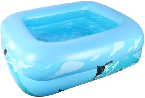 Piscina gonfiabile per bambino, famiglia, giardino, cortile, gioco d'acqua, 110 x 83 x 34 cm