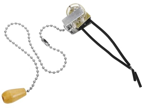ELAYARD Interruptor de Cadena para Lámparas de Techo Resistente y Silencioso con Cadena de Cromada Fácil Instalación para Lámparas Colgantes Pared Accesorio Doméstico Duradero