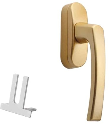 Fenstergriffe Abschliessbar Rechtsgriff aus Aluminiumlegierung, Antrieb verschiedener Brückenschnitte, externes Fensterzubehör(Gold - 50mm 1pcs)