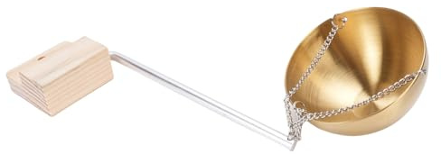 Fafeicy Schale für ätherische Öle, Aromatherapie-Diffusor aus Edelstahl für Sauna, Spa, 12 Cm, Rund, mit Verstellbarem Schwenkarm