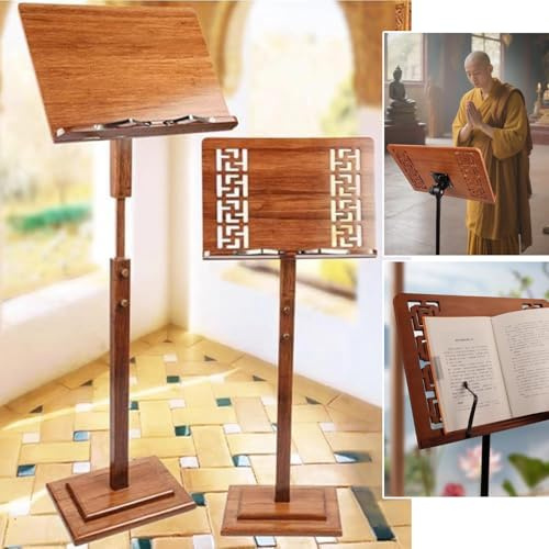 Notenständer Holz, Notenständer Klappbar Stabil Für Dirigenten, Höhenverstellbar, Passend Für Orchester, Konzert, Schule Und Haus(A2)