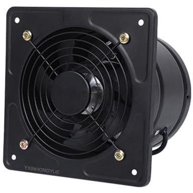 High-Speed 220V Commercial Exhaust Fan - 6 Inch, 8 Inch, 10 Inch Low Noise Ventilator for Warehouse, Workshop, Ceiling & Bathroom - Easy to Operate Industrial Extractor Fan