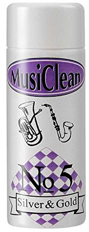 MusiClean No 5 - flüssiges Reinigungsmittel für Blasinstrumente (Konzentrat für: Silber, Gold, Messing, Nickel, Chrom) Politur, reinigt & poliert