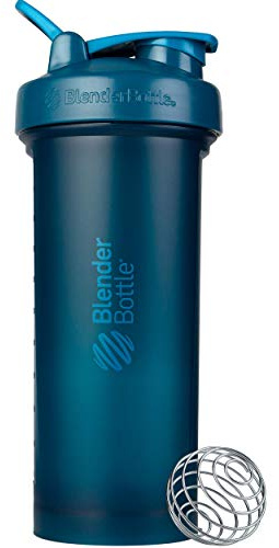 BlenderBottle Classic V2 Shaker Bottle Perfect for Protein Shakes and Pre Workout, 45-Ounce, Ocean Blue