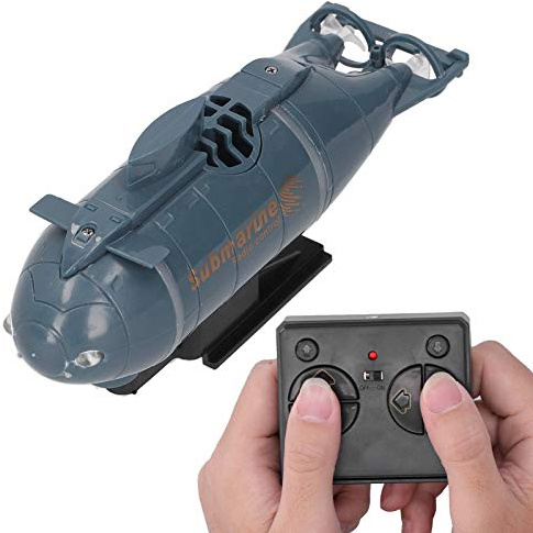 Drfeify Mini Electric U-Boot, 2.4G Wireless 6 Channel RC U-Boot Wasserdicht Mini Electric Diving Boat Spielzeug Effector für Kinder(Blau)