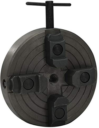 Tidyard Spannfutter 4-Backen mit M18-Verbindung Drehbankfutter Backenfutter Vierbackenfutter Futter für Drehbank Stahl 150x63mm