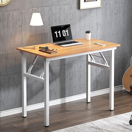 SogesHome Klapptisch Computertisch 80 x 40 cm PC Tisch Kleiner Schreibtisch Bürotisch Büroarbeitsplatz für Home Office Verwendung Schreibtisch Esstisch Konferenztisch