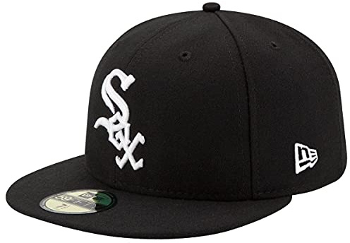 New Era Chicago White Sox Cap 59Fifty Basecap Baseball Fitted Kappe MLB Schwarz - 7 1/2-60cm (XL)