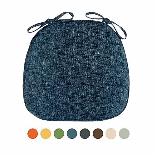 CFMZ Cuscini per Sedie da Cucina Sfoderabili, Cuscini Sedie Cucina 40x40, Spessore Cuscini da Giardino Economici, con Cinghie di Ritenzione per Interni ed Esterni