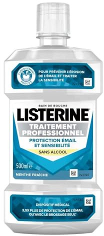 Listerine - Professionelle Behandlung für empfindliche Zähne, ohne Alkohol, Mundwasser, 500 ml