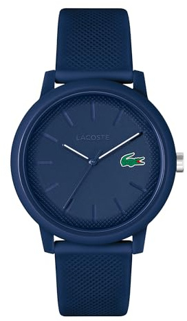 Lacoste Montre Analogique à Quartz pour Homme Collection LACOSTE.12.12 avec Bracelet en Silicone Bleu Marin - 2011172