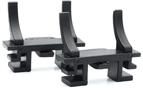 2 Stück H7 LED Scheinwerfer-Leuchtmittel-Adapter-Sockel-Halterung, H7 HID-Lampenfassung, Befestigungsclips für Fo.rd Focus MK3.5, O-pel Vauxhall Corsa E, Peugeot Traveller Expert 3, C-itroen Jumpy 3