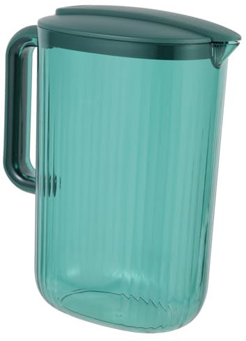 ABOOFAN Pichet à Eau Froide 1,5l En Verre Résistant Au Froid Verre Borosilicate Portable Pour Boissons Glacées Usage Familial La Cuisine