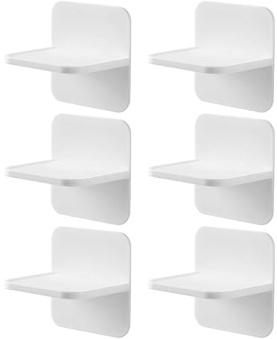 6pcs Anti-Fall Stickers for Furniture Shelf Peg Kids Bookshelves Shelf Bracket Peg Book Case for Kid Bookshelf for Holder No Punching The Hips Child White Retainer