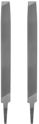 HARFINGTON 2pcs Mill File 12 Inch 5.3mm High Carbon Steel Single Cut Flat Hand Rasp File for Deburring and Removing Material