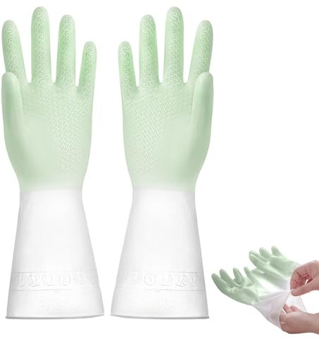 Kongou Haushalts-Reinigungshandschuhe,Haushaltshandschuhe - Gummi-Küchenhandschuhe - wasserdichte Haushalts-Gummi-Geschirrspül-Reinigungshandschuhe für Geschirr und Hausarbeiten