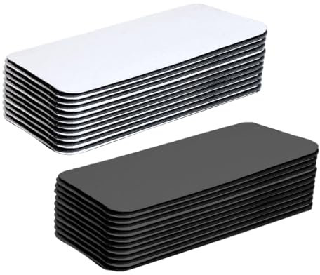 YHIJSR 20 Paires Scratch Autocollant Double Face Bande Agrippantes Adhésives Rectangle Adhésif Double Face Réutilisable 3 x 10cm
