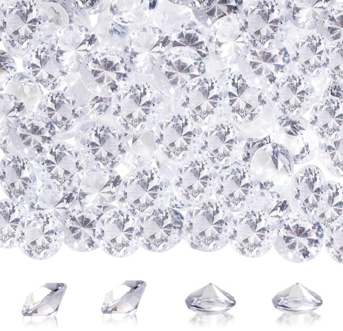 TOAOB 80 Stück Deko Diamanten Groß 20 mm Acryl Kristalle Transparent