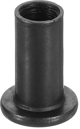 sourcing map M8 T-Muttern, 10 Stück, Karbonstahl, Innensechskantschraube, Pfostenhülsenmutter für Möbel, 20 mm Höhe, Schwarz