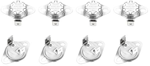 QUARKZMAN 8 Stück Thermoschalter 150°C Geschlossen 250V 16A Temperaturschalter Thermostat KSD301 Bimetall Thermoschutz für Mikrowellen, Backöfen, Kaffeemaschinen