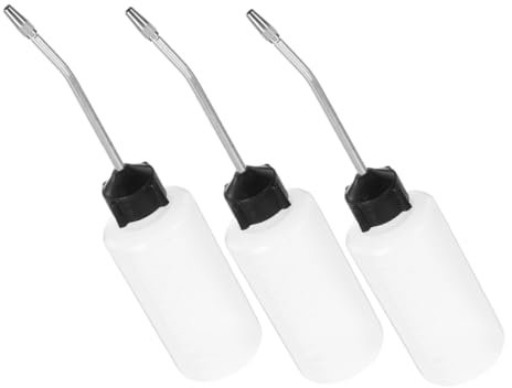 CIMAXIC 3pcs Sewing Machine Oil Bottle Iron Spout and Cap Leak Resistant Oil Dispenser for Precision Container for Sewing Machines and