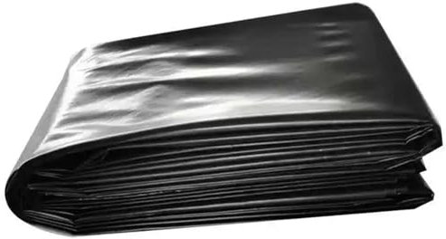 Dammliners 0,13 mm/5mil Flexibel fiskdammsfoder för trädgårdsdammar Strömmar Landskapsarkitektur Fontäner Vattenfall och konstgjord sjö, svart ogenomtränglig membran(5x12m)